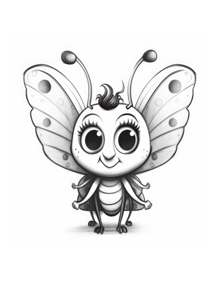 Free Butterfly Buddies Coloring Page 23