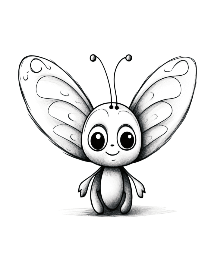Free Butterfly Buddies Coloring Page