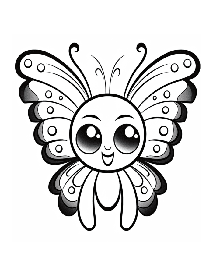 Free Butterfly Buddies Coloring Page 33