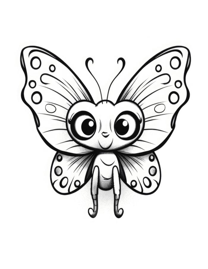 Free Butterfly Buddies Coloring Page 39