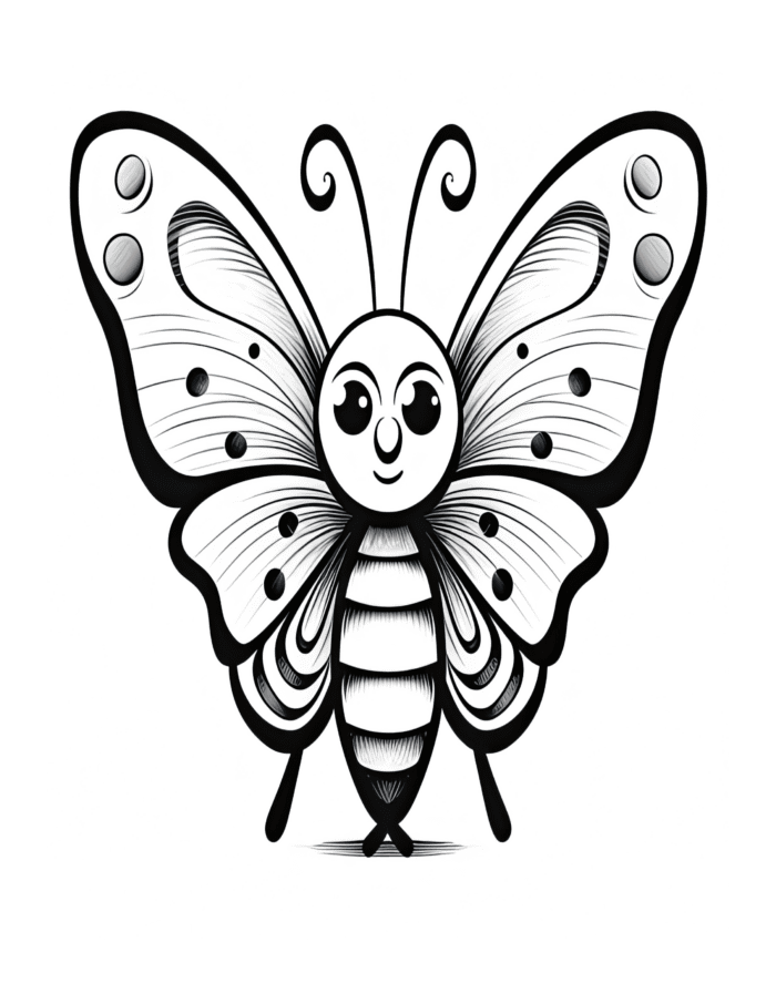 Free Butterfly Buddies Coloring Page 41