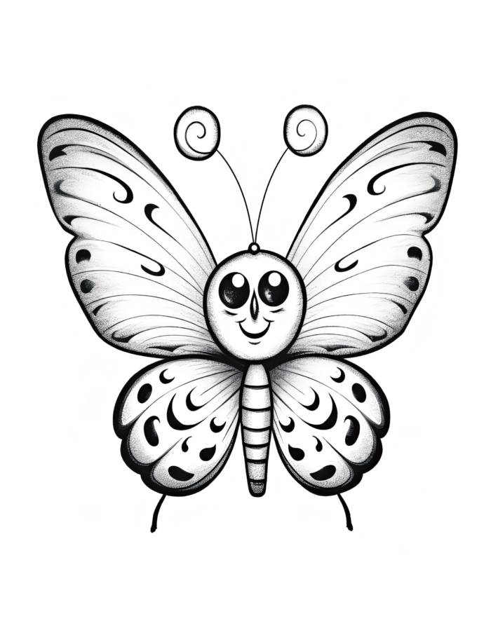 Free Butterfly Buddies Coloring Page 43