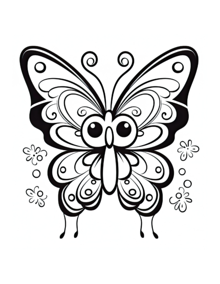 Free Butterfly Buddies Coloring Page 47