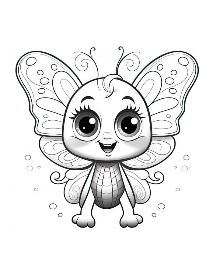 Free Butterfly Buddies Coloring Page 51