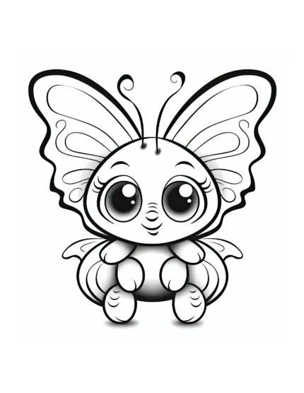 Free Butterfly Buddies Coloring Page 61
