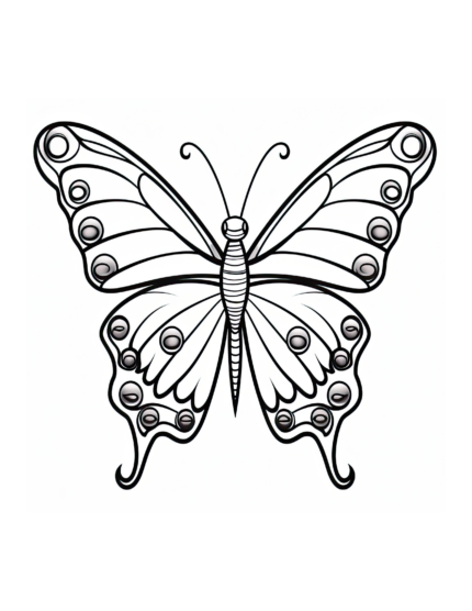 Free Butterfly Coloring Page 55