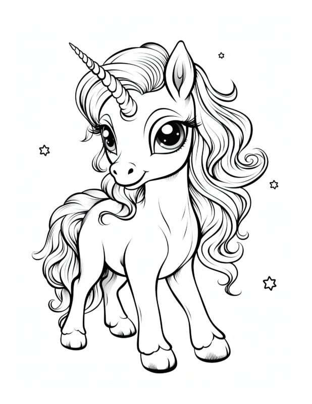 Free Printable Rainbow Adventures - Unicorn Coloring Page For Kids And ...