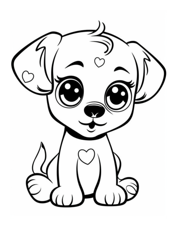 Free Printable Puppy Pal - Dog Coloring Page For Kids And Adults