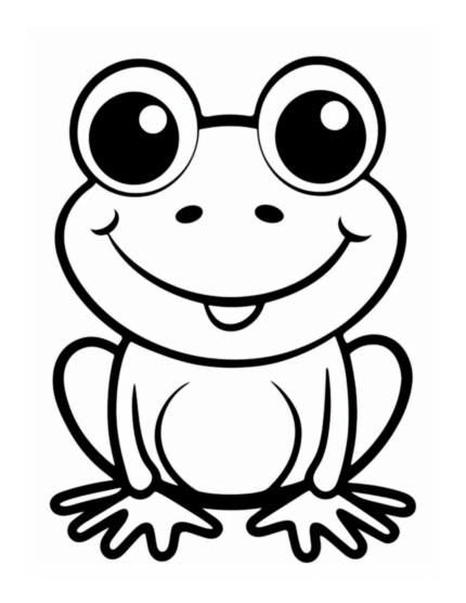 Free Frog Coloring Page for Kids
