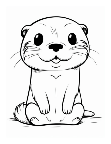 Free Cute Racoon Animal Coloring Page 65