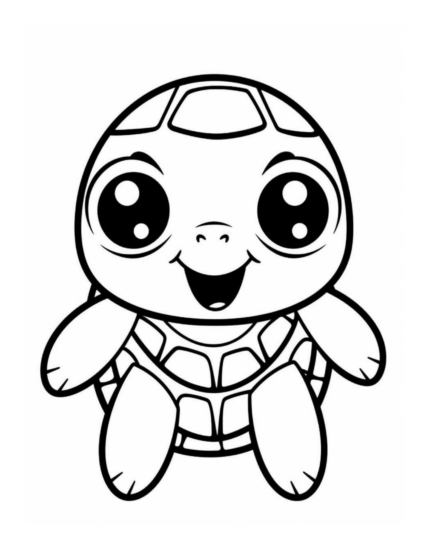 Free Turtle Coloring Page for Kids: Dive into Underwater Adventures