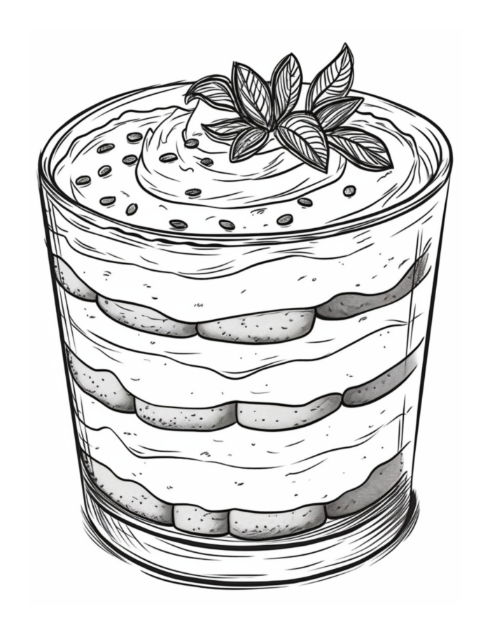 Free Dessert Coloring Page 29