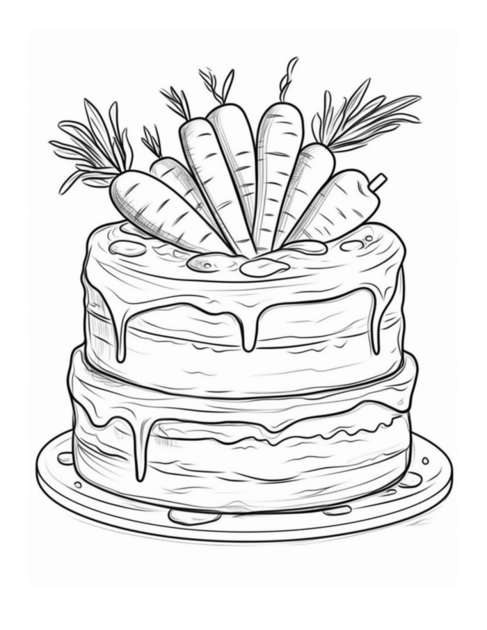 Free Dessert Coloring Page 33