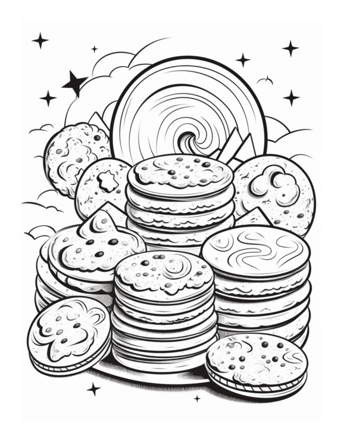 Free Cookies Coloring Page: A Treat for the Senses