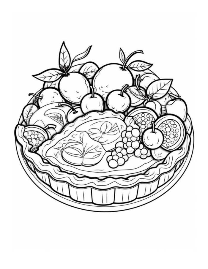 Free Dessert Coloring Page 59