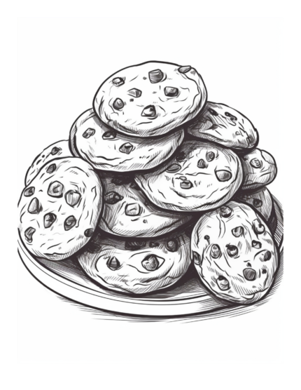 Free Dessert Coloring Page 61