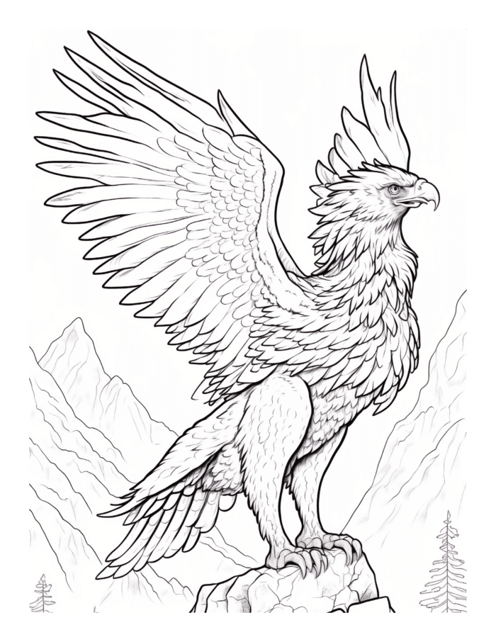 Free Mystical Creature Coloring Page 25