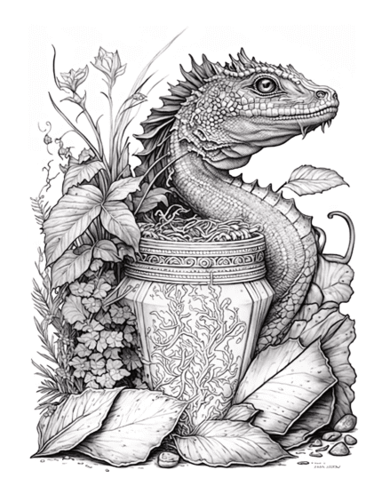 free Mystical Creature Coloring Page 29