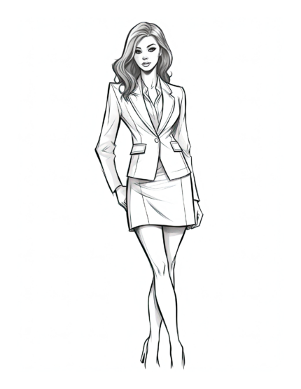 Free Adult Fashion Coloring Page 11