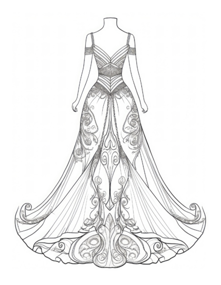 Free Adult Fashion Coloring Page 43