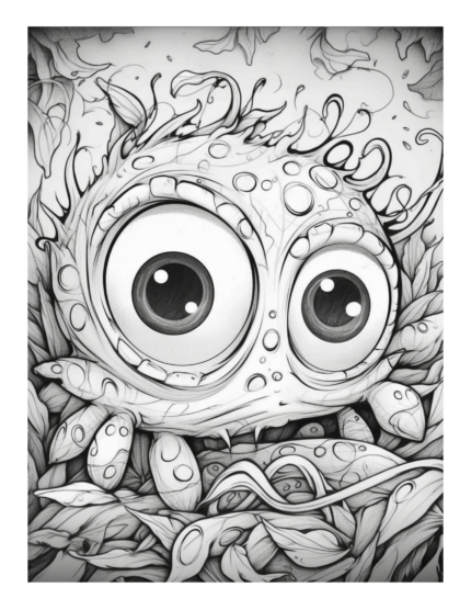 Free Bugged Eyed Monster Coloring Page 81