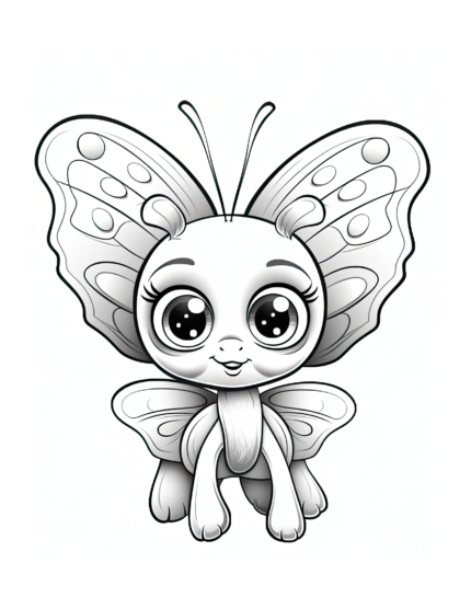 Free Butterfly Buddies Coloring Page 85