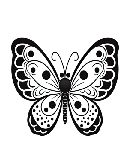 Free Butterfly Coloring Page