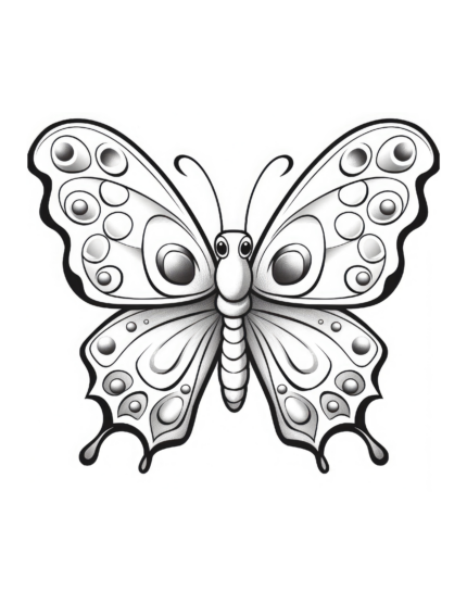 Free Butterfly Coloring Page 67