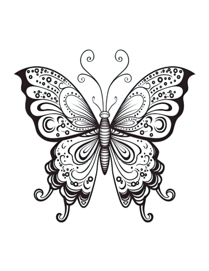 Free Simple Butterfly Coloring Page: Unleash Your Imagination