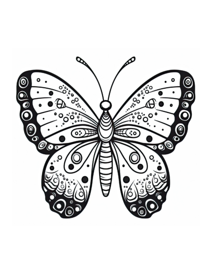 Free Butterfly Coloring Page 79