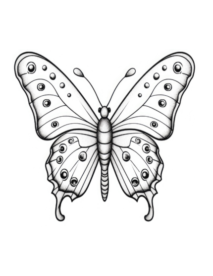 Free Butterfly Coloring Page 87