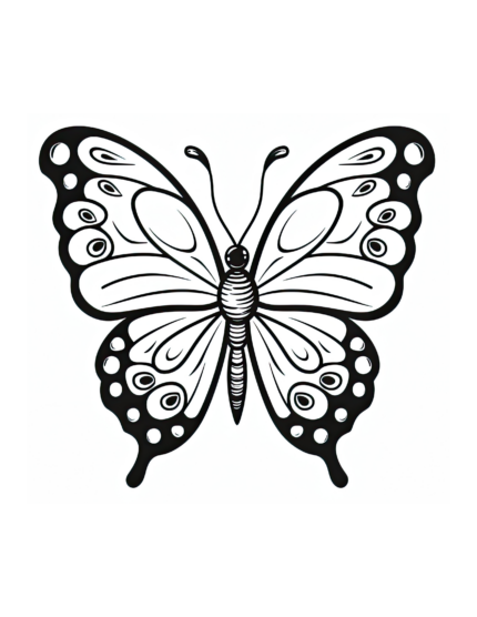 Free Butterfly Coloring Page 93