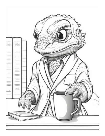 Free Coffee and Critters Coloring Page 27