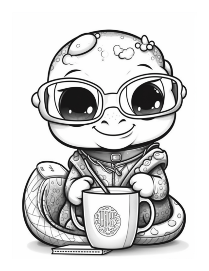 Free Coffee and Critters Coloring Page 31