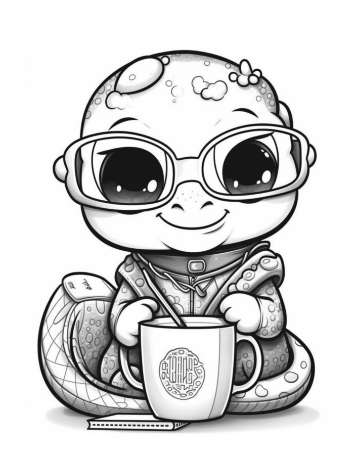 Free Coffee and Critters Coloring Page 31
