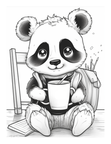 Free Coffee and Critters Coloring Page 33