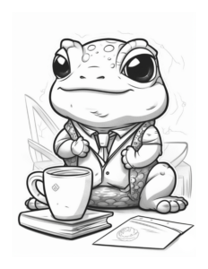Free Coffee and Critters Coloring Page 35