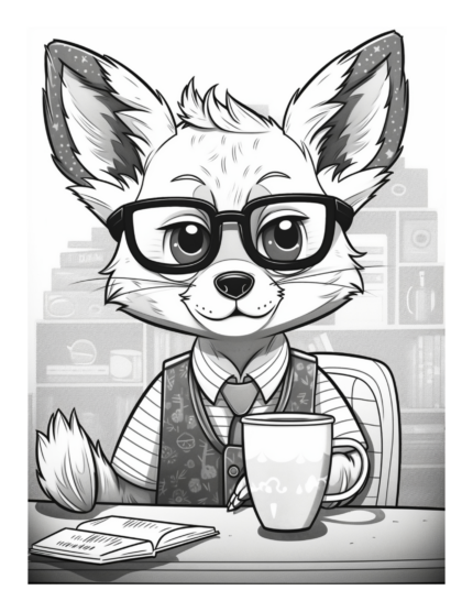 Free Coffee and Critters Coloring Page 40