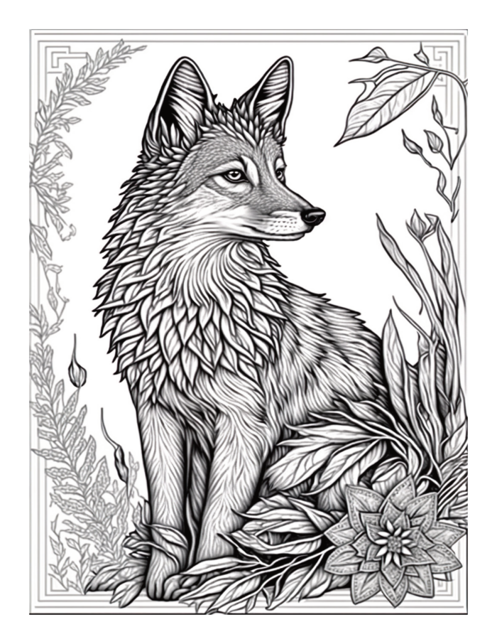 Free Fox Coloring Page