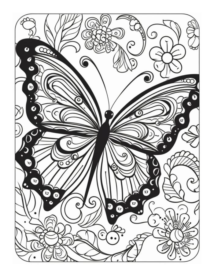 Free Country Garden Coloring Page 11