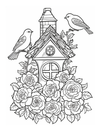 Free Country Garden Coloring Page 19