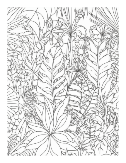 Free Country Garden Coloring Page 33