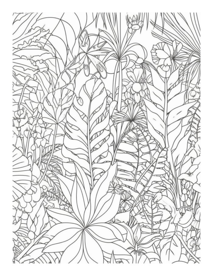 Free Country Garden Coloring Page 33