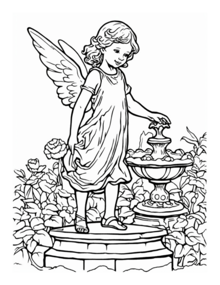Free Country Garden Coloring Page 47