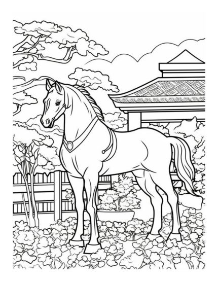 Free Country Garden Coloring Page 49