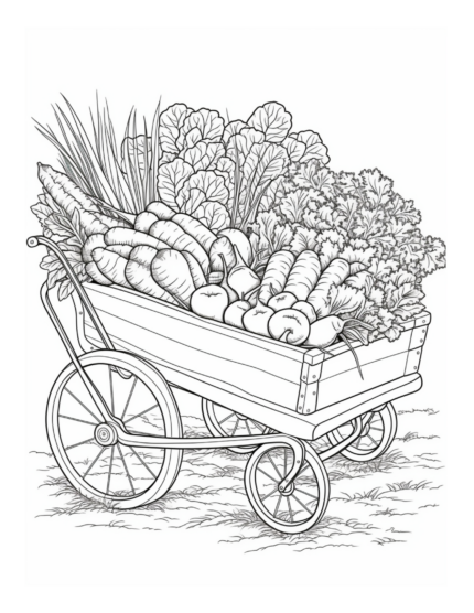 Free Country Garden Coloring Page 55
