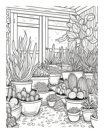 Free Country Garden Coloring Page 59