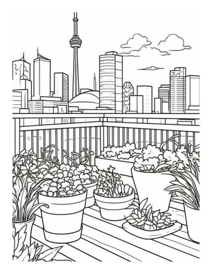 Free Country Garden Coloring Page 61