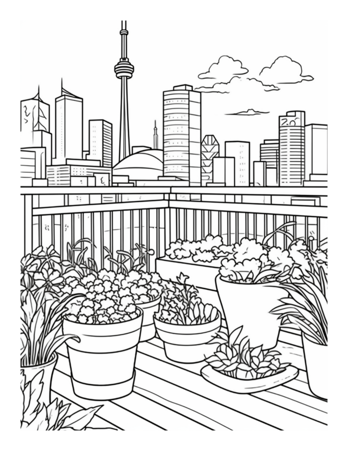 Free Country Garden Coloring Page 61