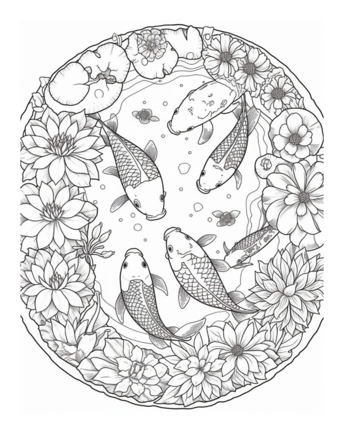 Free Country Garden Coloring Page 89